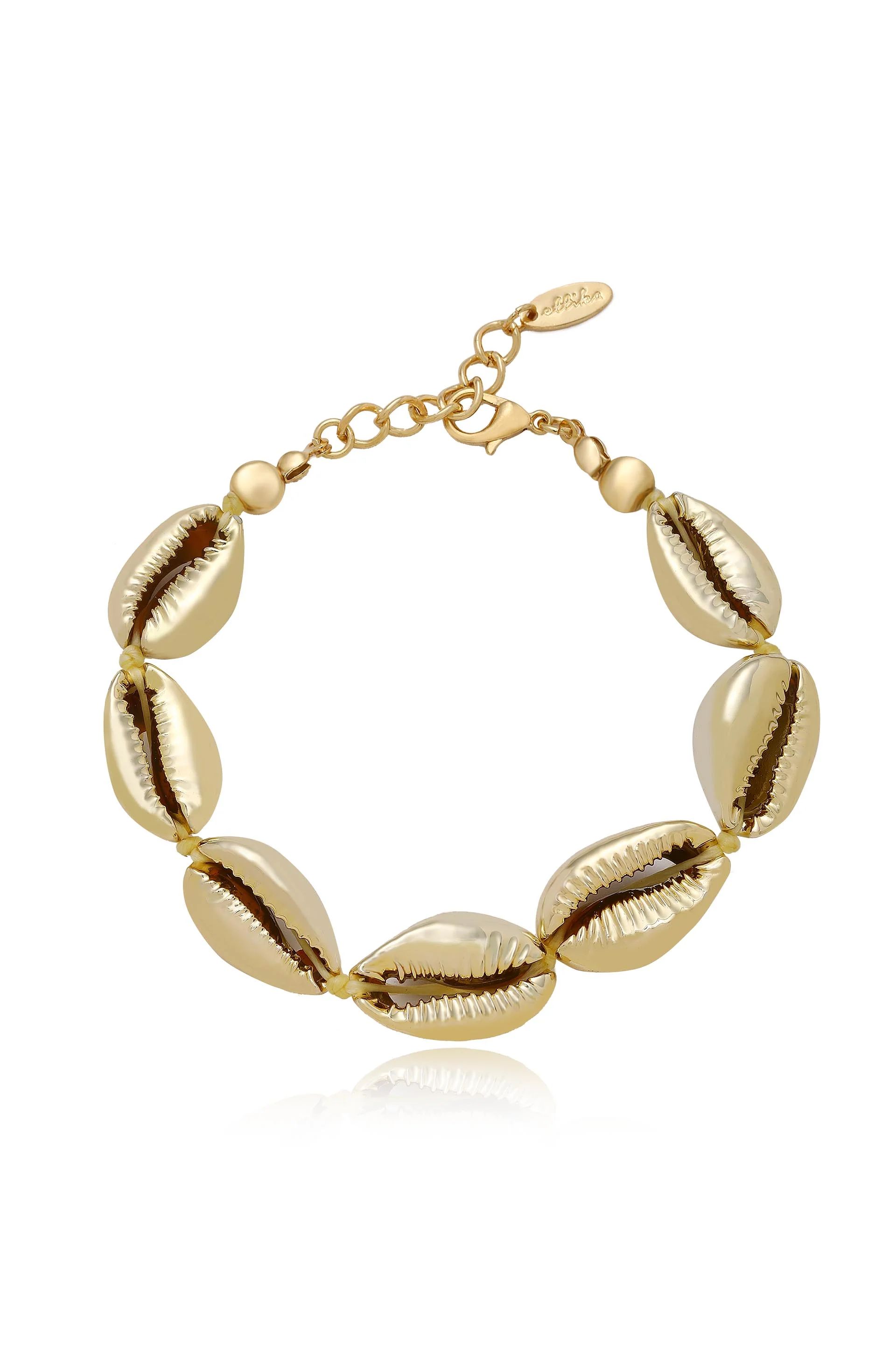 Seven Seas 18k Gold Plated Shell Bracelet | Ettika