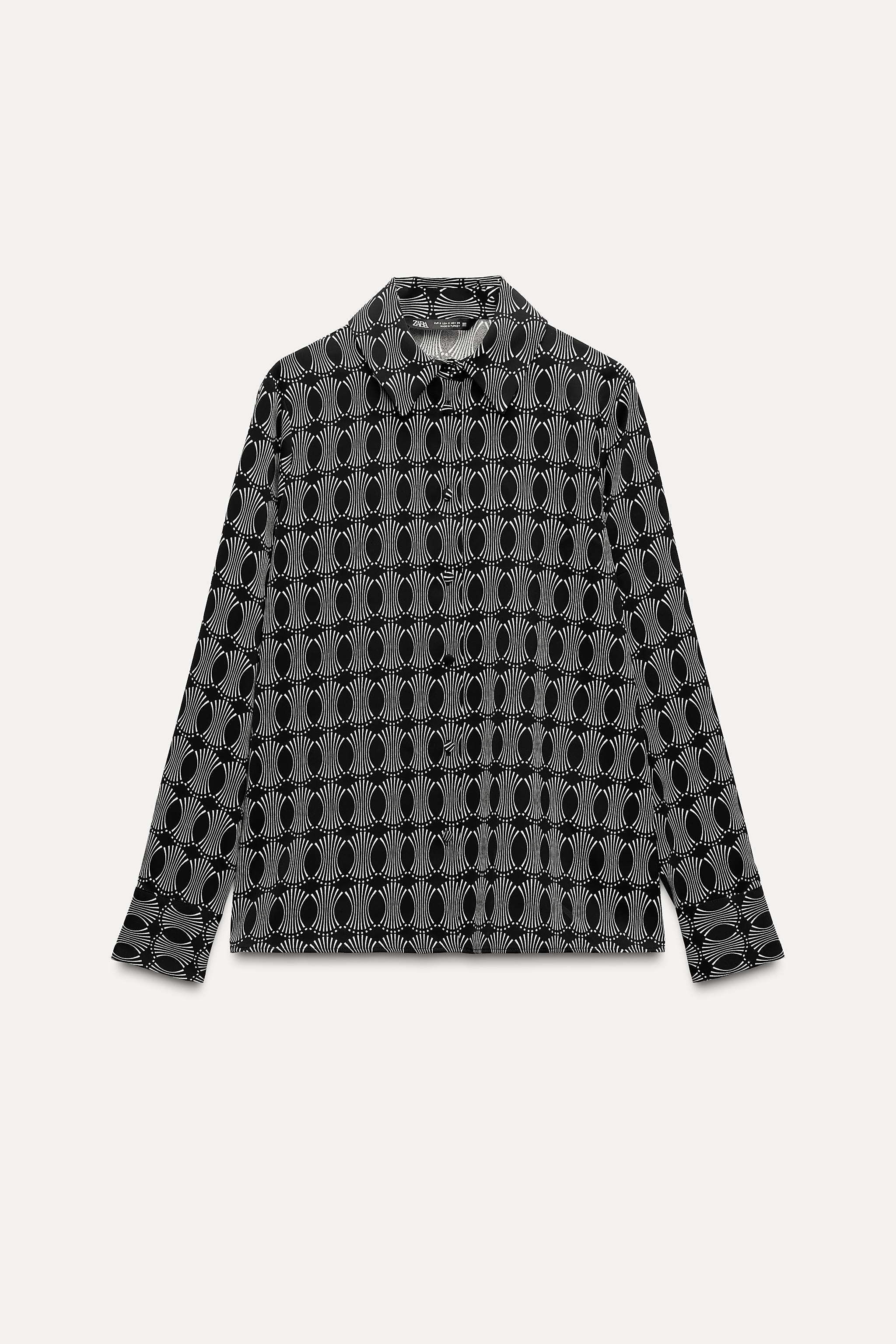 CAMICIA STAMPA GEOMETRICA | Zara US