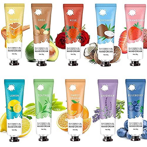 10 Pack Hand Cream Gift Set Hand Lotion for Dry Cracked Hands, Working Hands, Natural Hand Care Mois | Amazon (US)