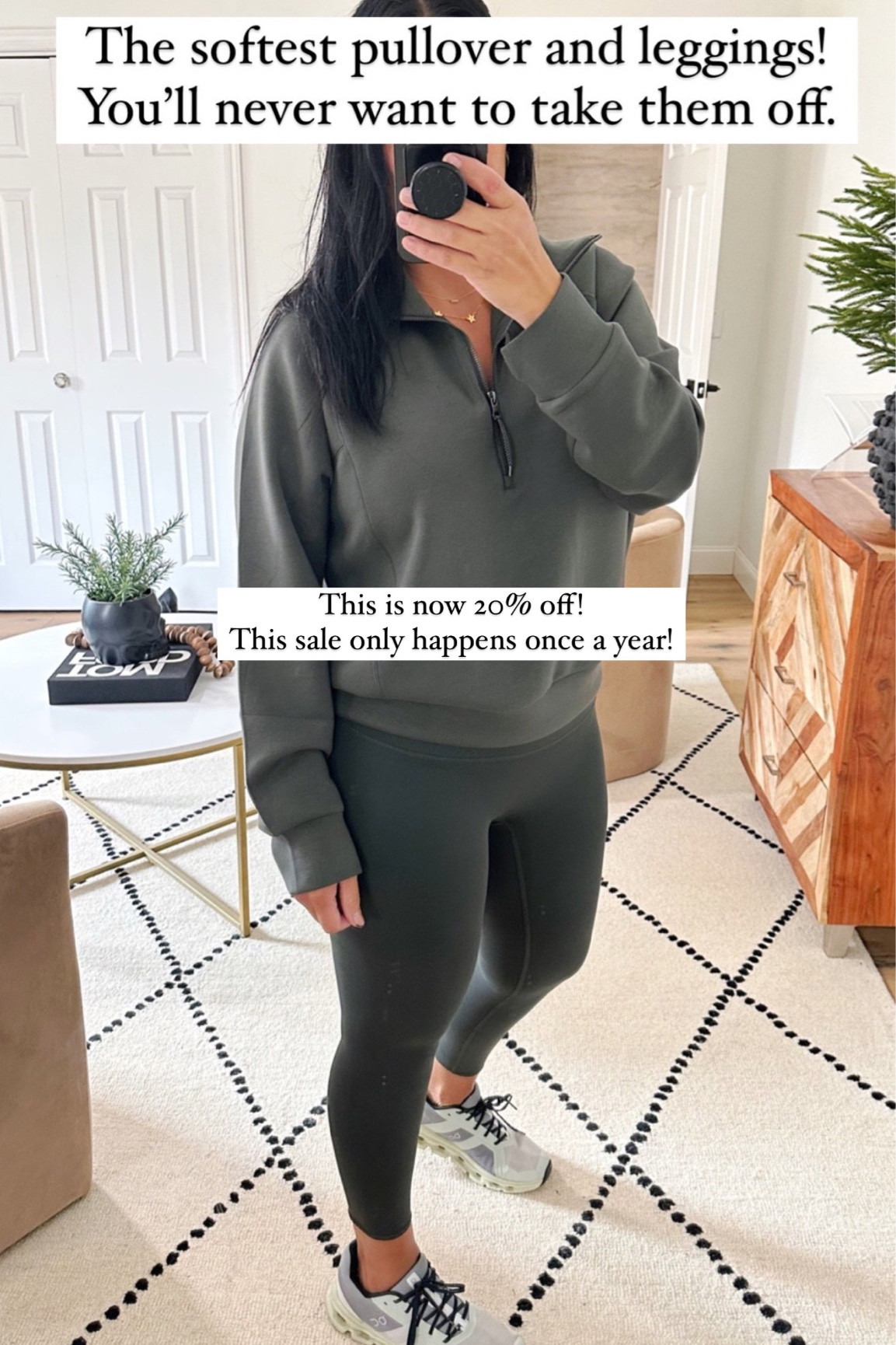 Wearing a large in the top and bottoms. The softest leggings and top! 

#LTKsalealert #LTKfit #LTKcurves