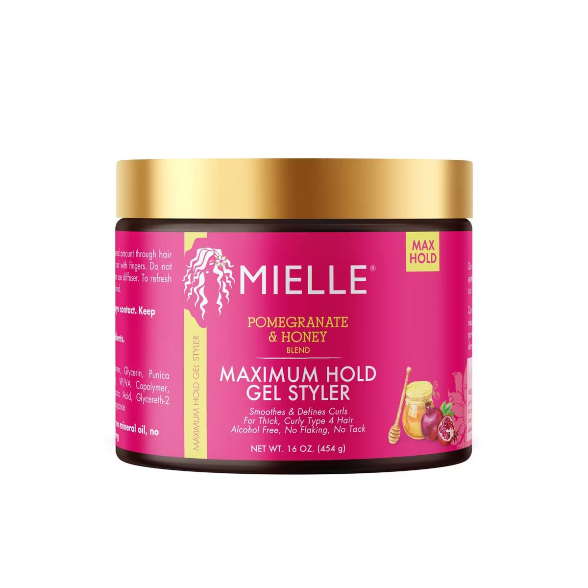 Mielle Organics Pomegranate & Honey Maximum Hold Hair Gel Styler - 16oz | Target