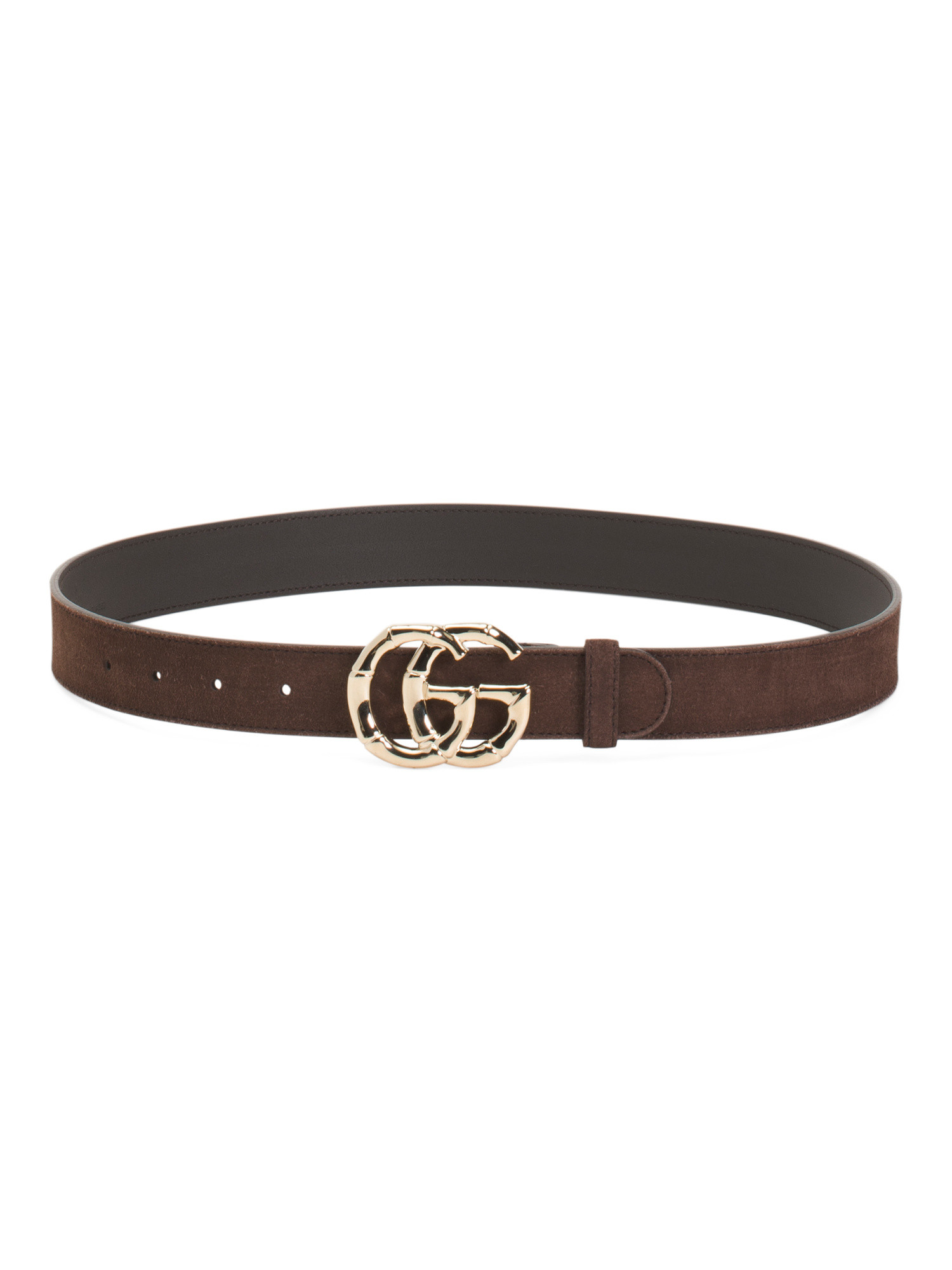 Made In Italy Suede Marmont Belt With G G Buckle | TJ Maxx