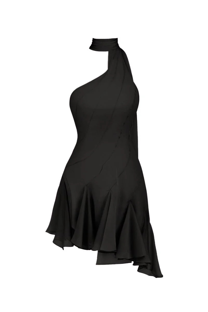 MS. GODET ASYMMETRIC DRESS IN BLACK | Stolen Stores | CULT MIA | CULT MIA UK LTD