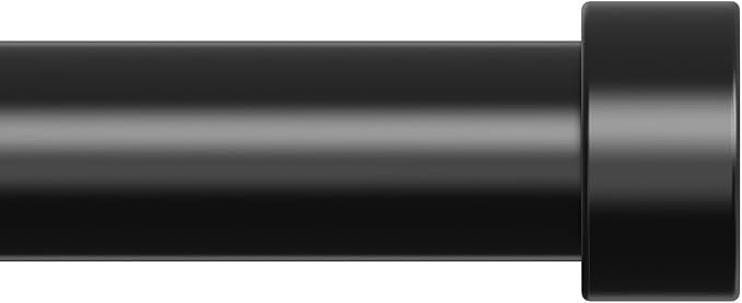 OLV Black Curtain Rods for Windows 30 to 41 Inch, Adjustable Heavy Duty Decorative 1 Inch Diamete... | Amazon (US)