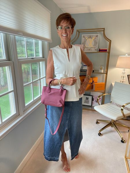 Denim skirt styling Day 4
Paired the denim maxi skirt with my Spanx ponte knit tie waist top.

Hi I’m Suzanne from A Tall Drink of Style - I am 6’1”. I have a 36” inseam. I wear a medium in most tops, an 8 or a 10 in most bottoms, an 8 in most dresses, and a size 9 shoe. 

Over 50 fashion, tall fashion, workwear, everyday, timeless, Classic Outfits

fashion for women over 50, tall fashion, smart casual, work outfit, workwear, timeless classic outfits, timeless classic style, classic fashion, jeans, date night outfit, dress, spring outfit, jumpsuit, wedding guest dress, white dress, sandals


#LTKStyleTip #LTKOver40 #LTKFindsUnder100