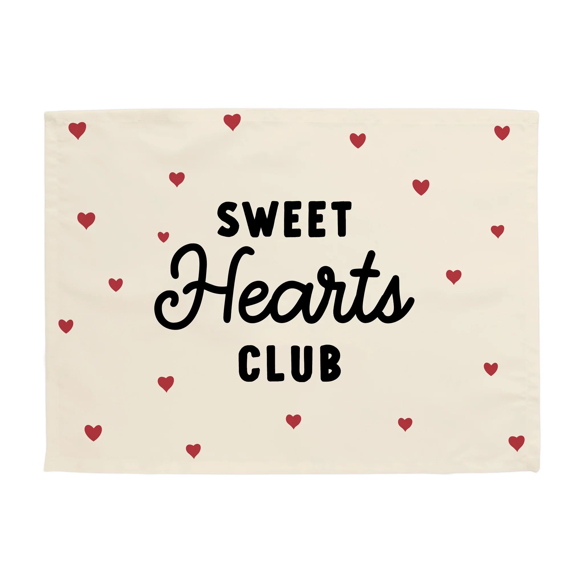 {Neutral} Sweet Hearts Club Banner | Hunny Prints