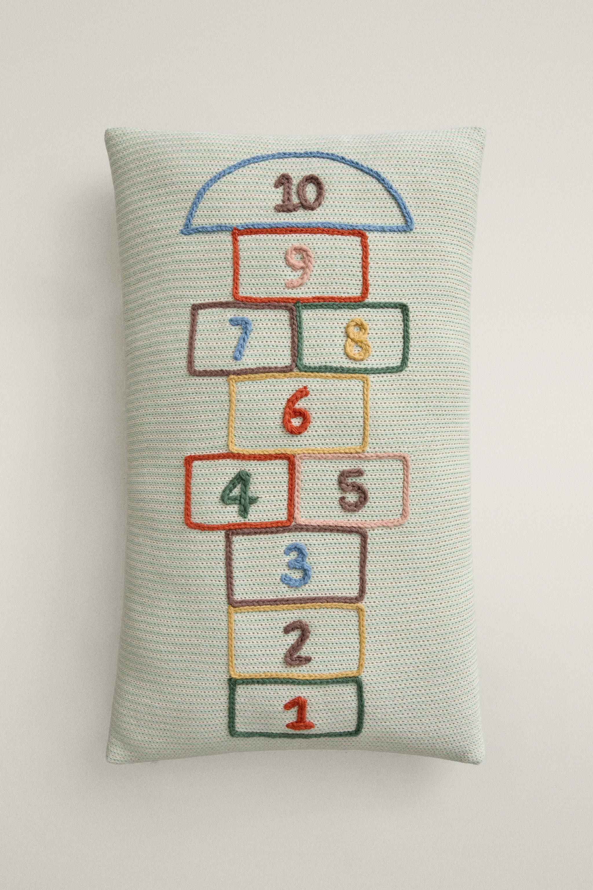 KIDS' COTTON HOPSCOTCH CUSHION | Zara UK