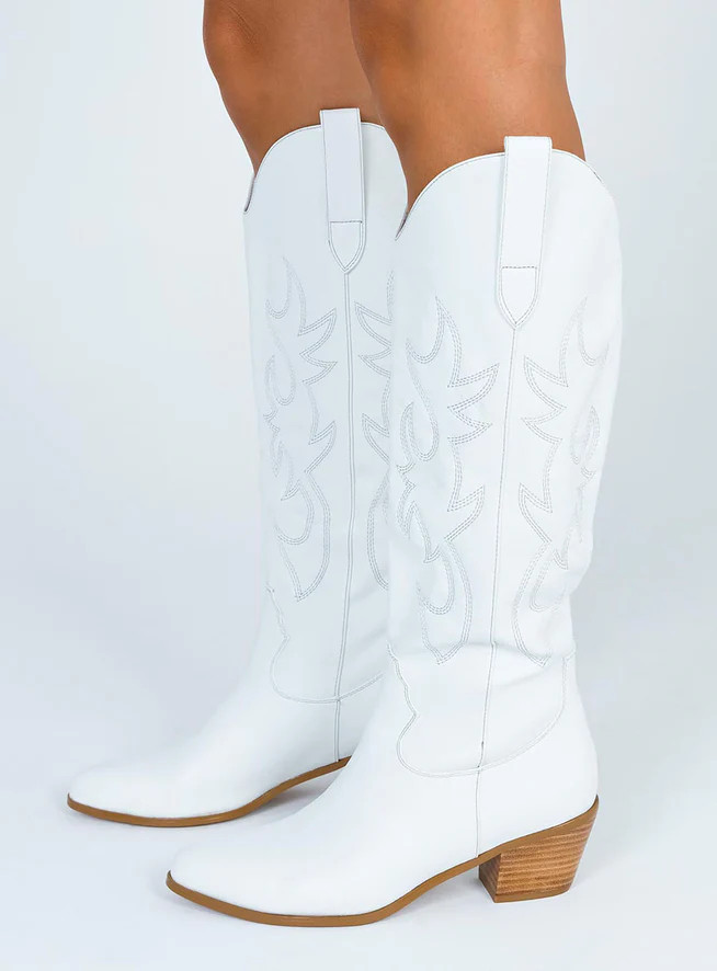 Billini Urson Boots White | Princess Polly US