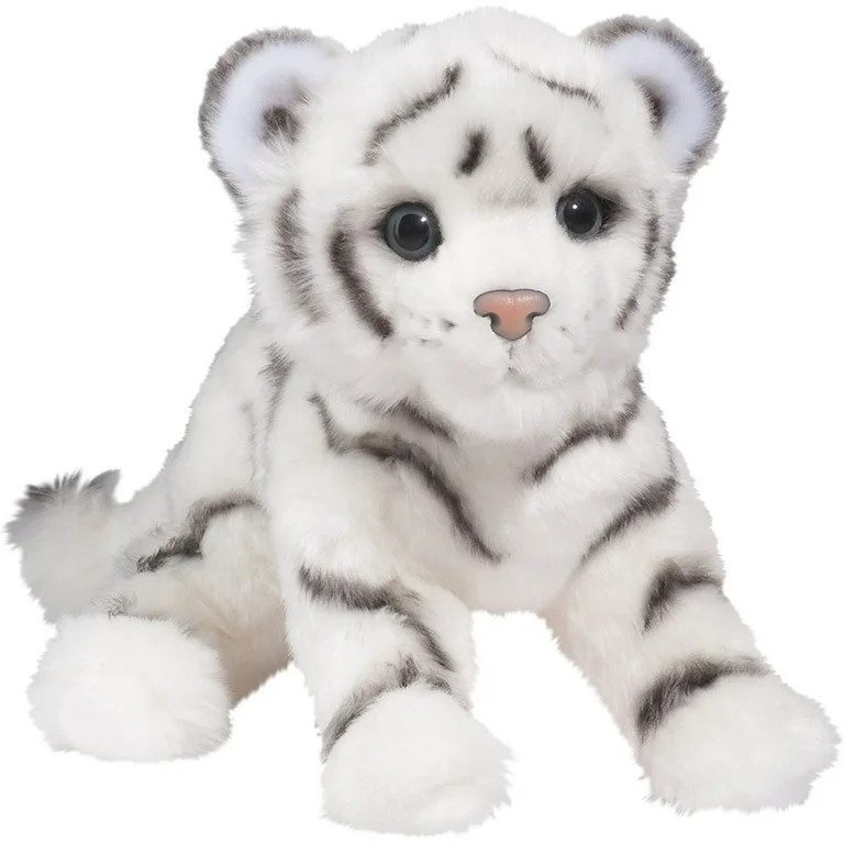 Douglas Silky White Tiger Cub Plush Stuffed Animal | Walmart (US)