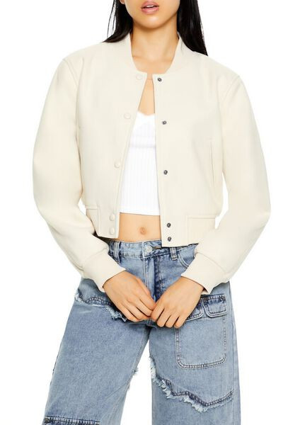 Cropped Bomber Jacket | Forever 21