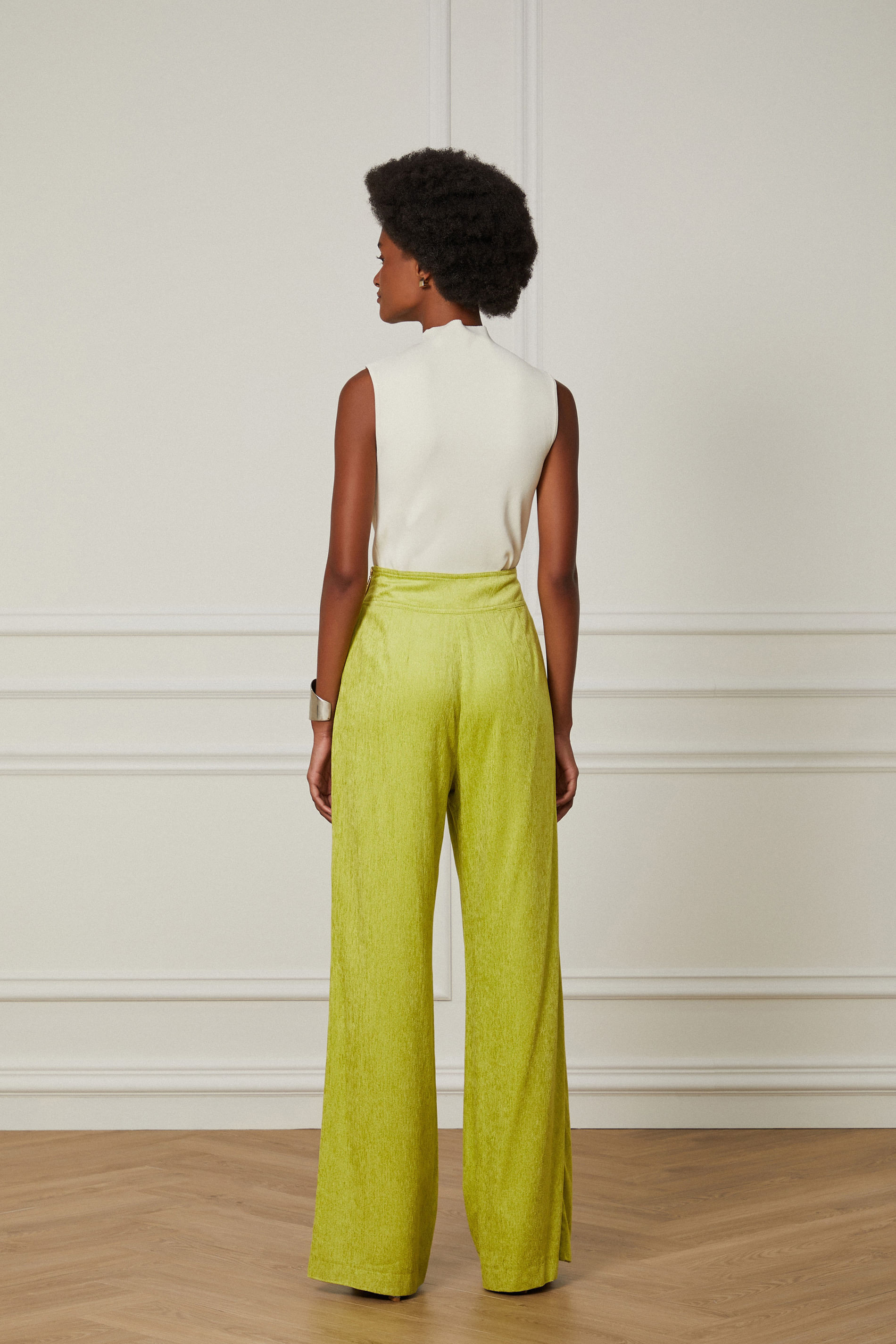 Calça De Viscose Com Pala v | OffPremium (BR)