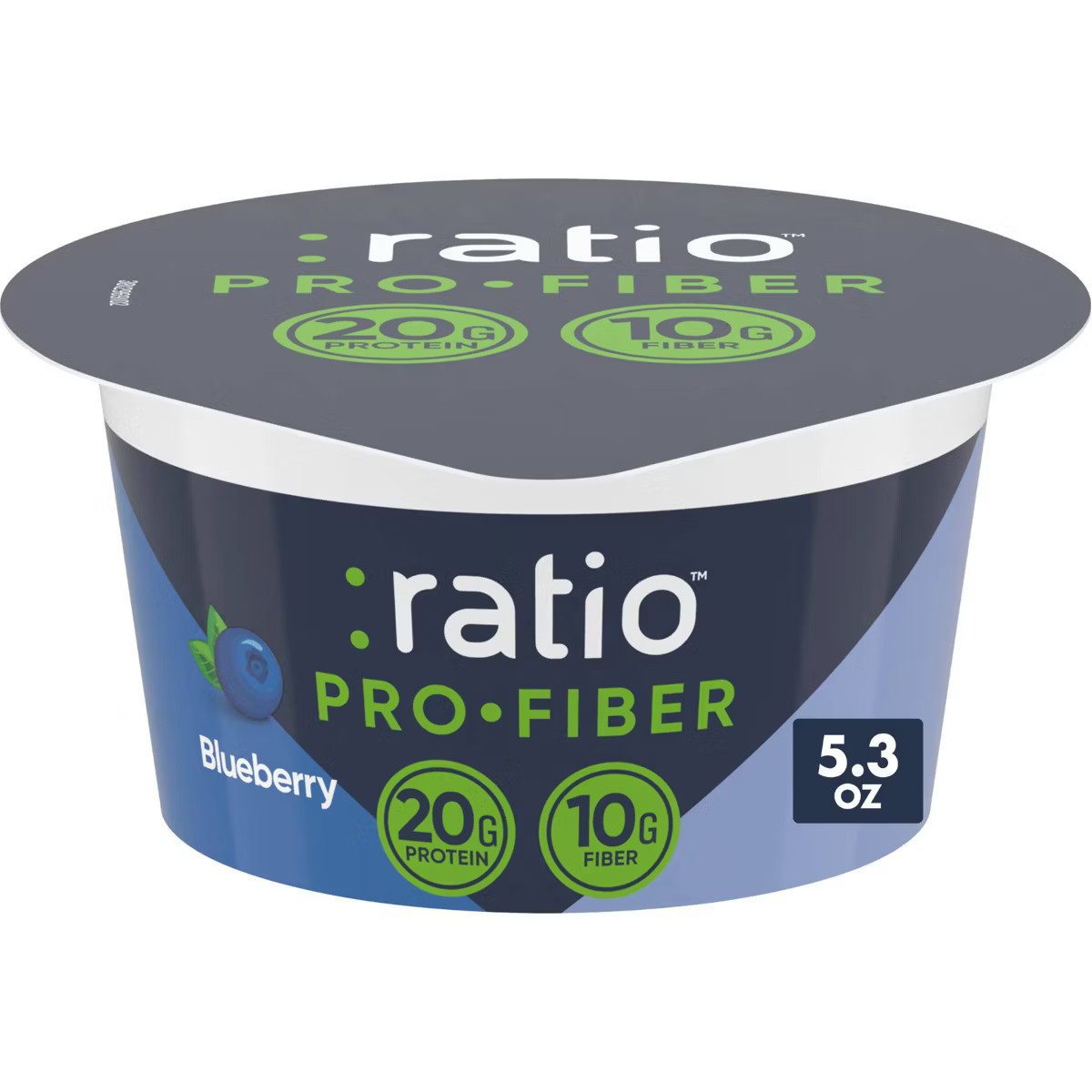 :ratio ProFiber Blueberry Traditional Yogurt - 20g Protein 5.3oz | Target