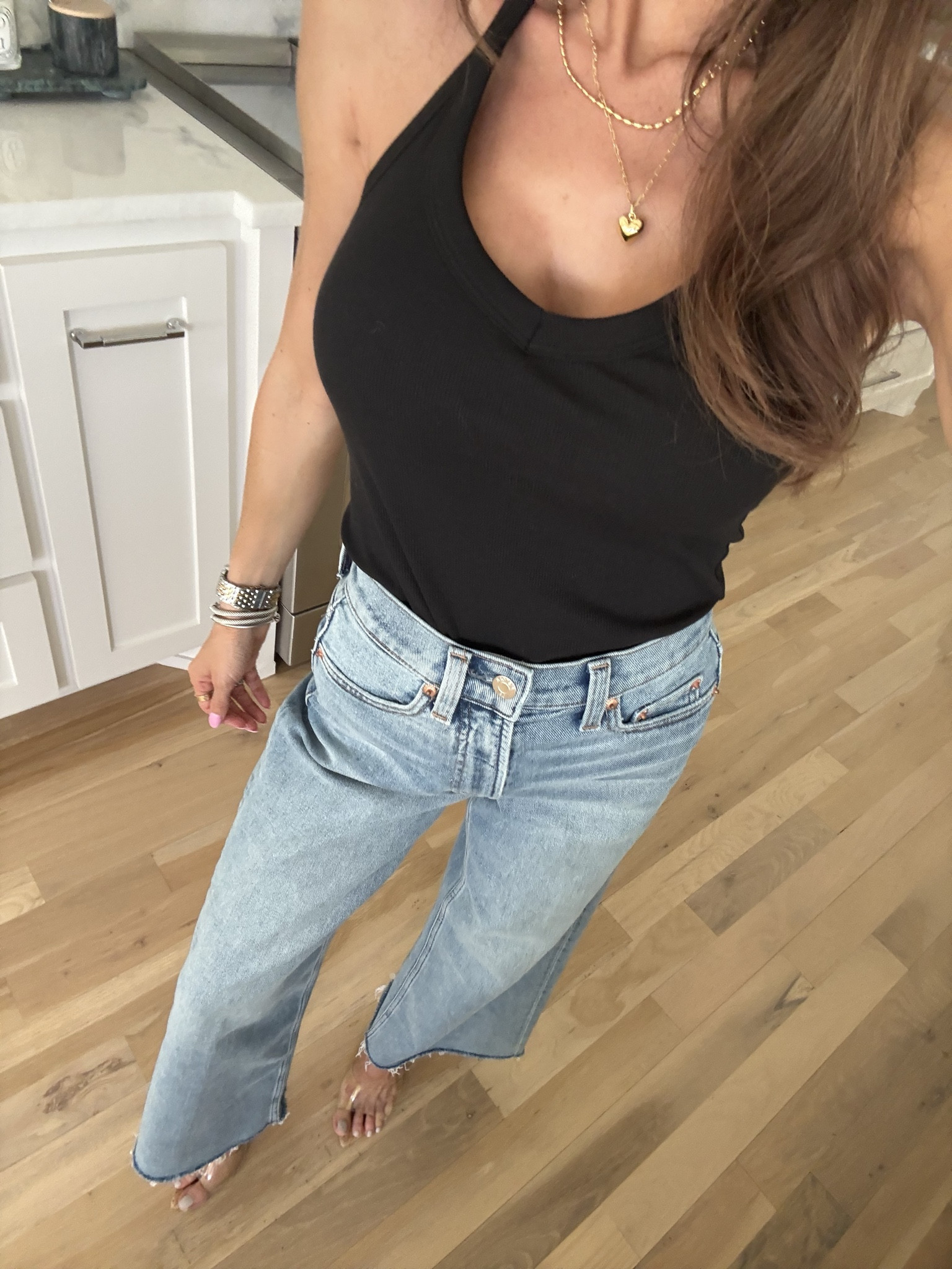 Spring outfit jeans size 23 or 24 petite friendly Amazon ribbed tank xs

#LTKootd #LTKSaleAlert #LTKPetite