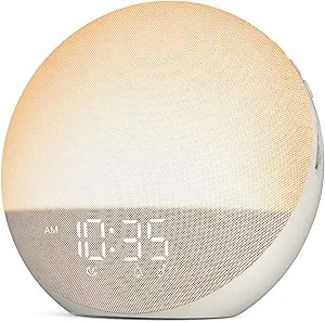 Sunrise Alarm Clock White Noise Machine: Natural Wake Up Light - Dimmable Clock with Bluetooth Sp... | Amazon (US)