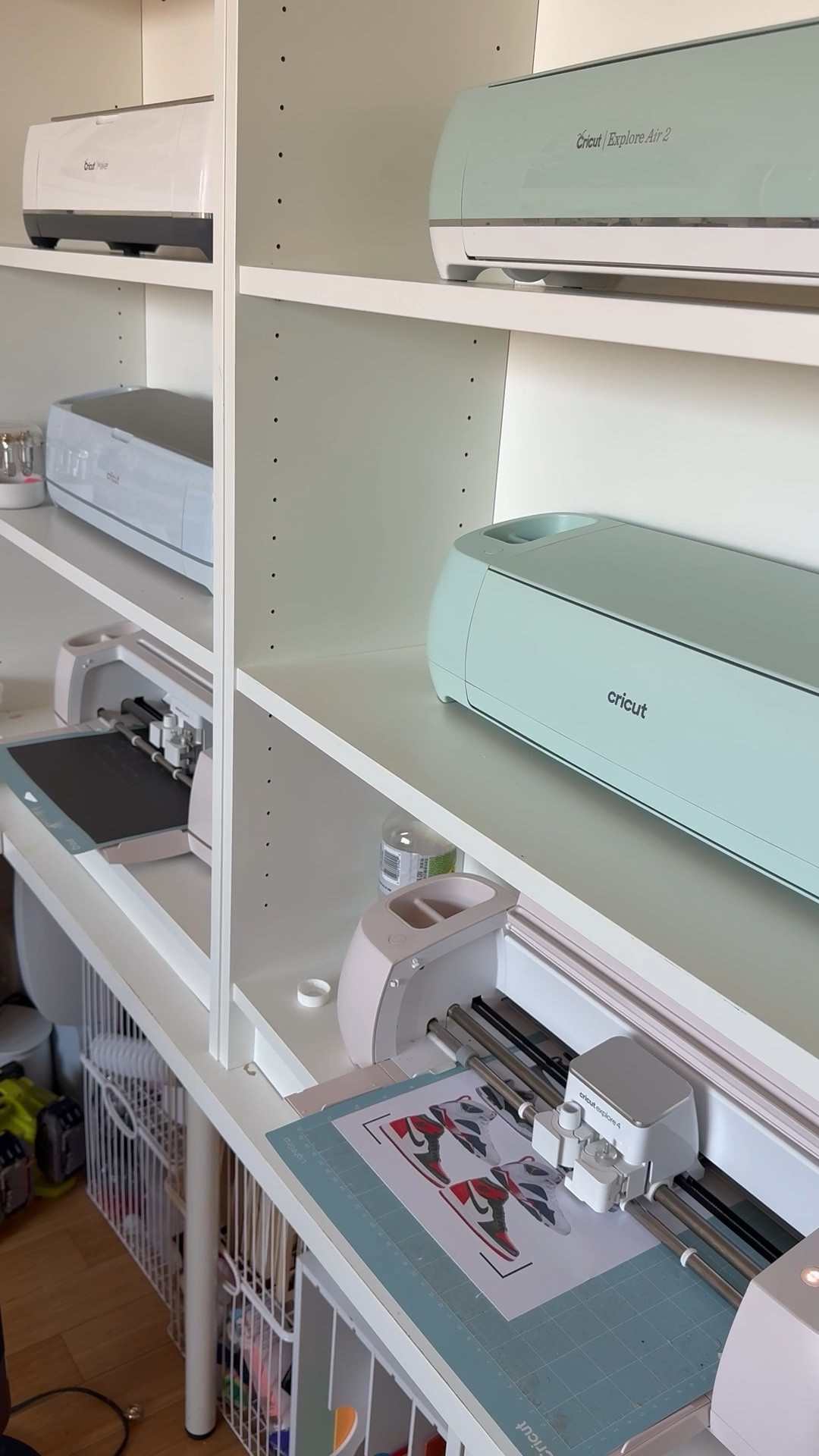 Cutting my Cricuts on the Ikea Billy bookshelves 

#LTKHome