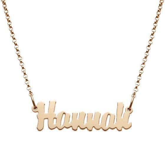 Personalized Women's Mini Nameplate Necklace | Walmart (US)