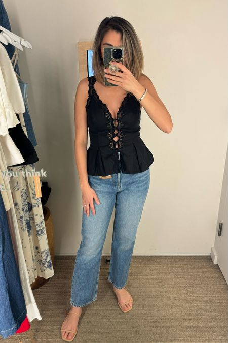Prettiest black linen top from Reformation! These jeans and sandals are so good for everyday too.



#LTKShoeCrush #LTKStyleTip #LTKSeasonal