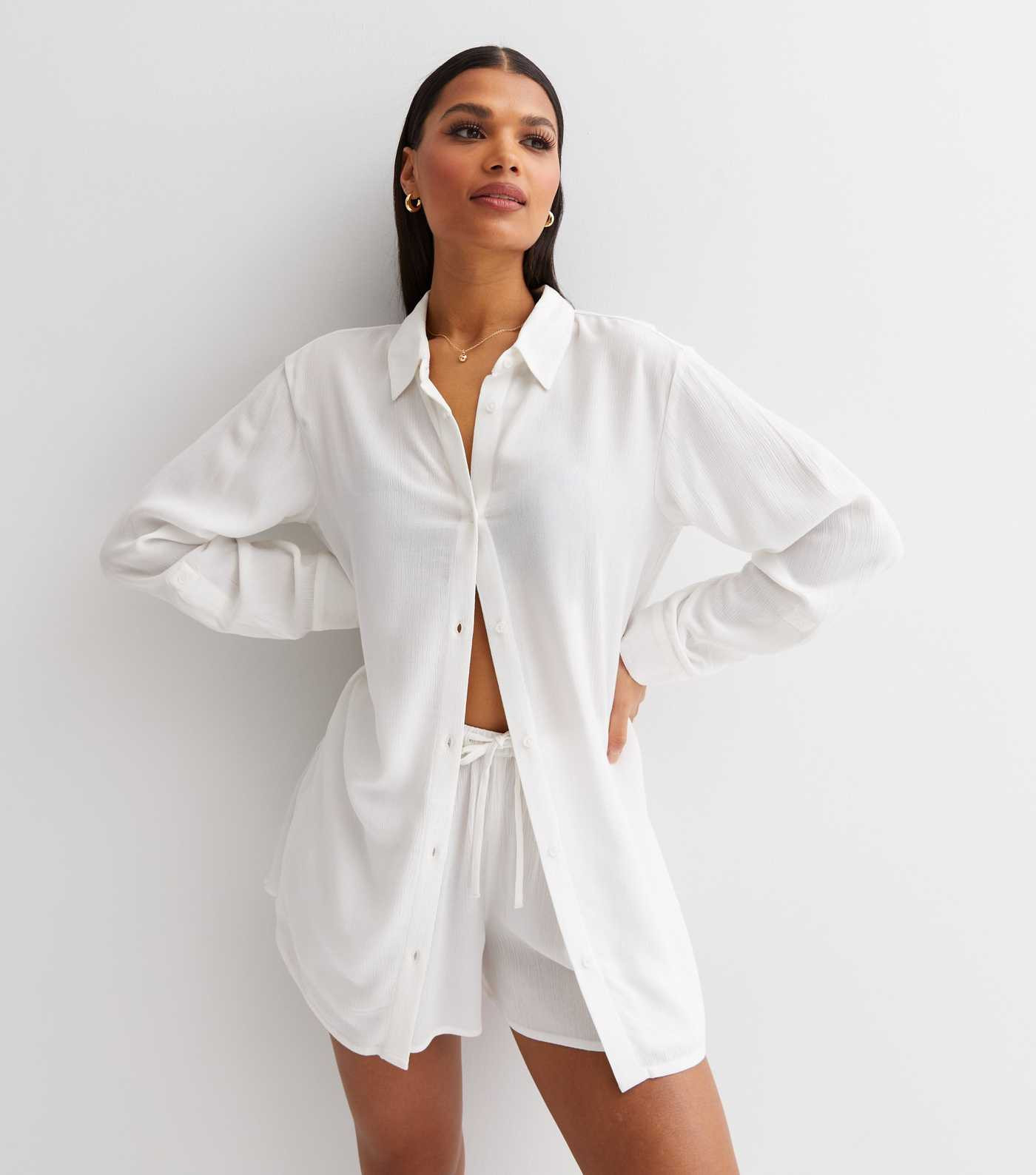 White Cheesecloth Beach Shirt
						
						Add to Saved Items
						Remove from Saved Items | New Look (UK)