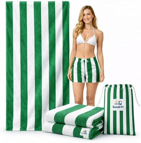 Microfiber Oversized Beach Towel 71x36in – Sand Free Quick Dry, Lightweight, Fast Absorbent Sof... | Amazon (US)