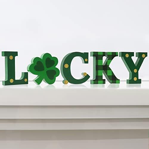 St patricks Day lucky Blocks Shelf Decor  | Amazon (US)