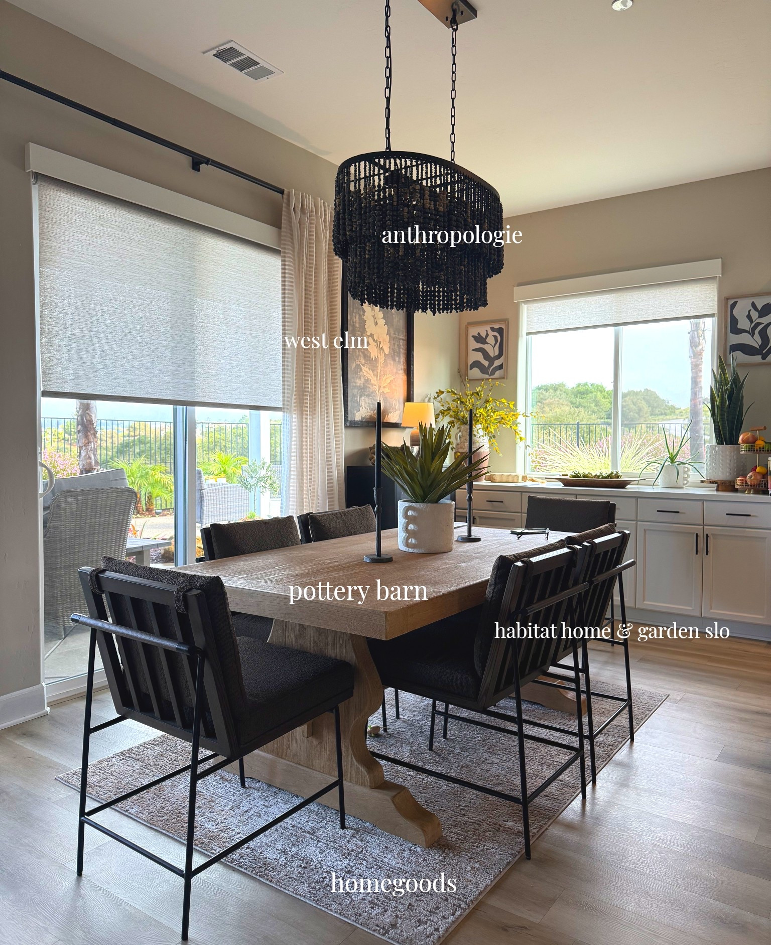 Modern Farmhouse + Industrial Transitional Dining Area 🪵🪑✨ #potterybarn #anthropologie #westelm #farmhousedecor #homefinds #diningarea 

#LTKHome