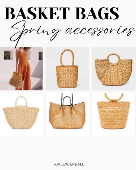 Spring accessories- basket bags 