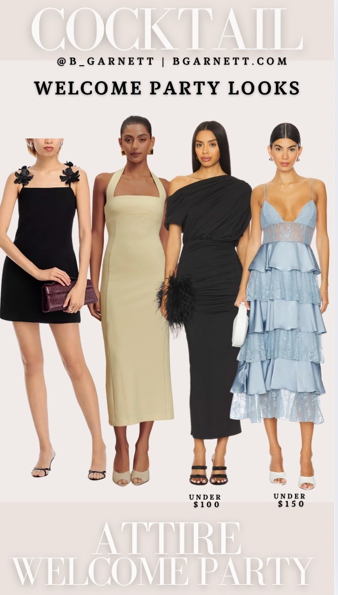I always feel like the welcome party is the harder event to dress for…it usually has a very vague dress code or sometime not even a suggestion of the vibe. Here are a few options for a cocktail attire welcome party 

Wedding guest | welcome party dress | summer wedding guest 

#LTKSeasonal #LTKWedding #LTKParties