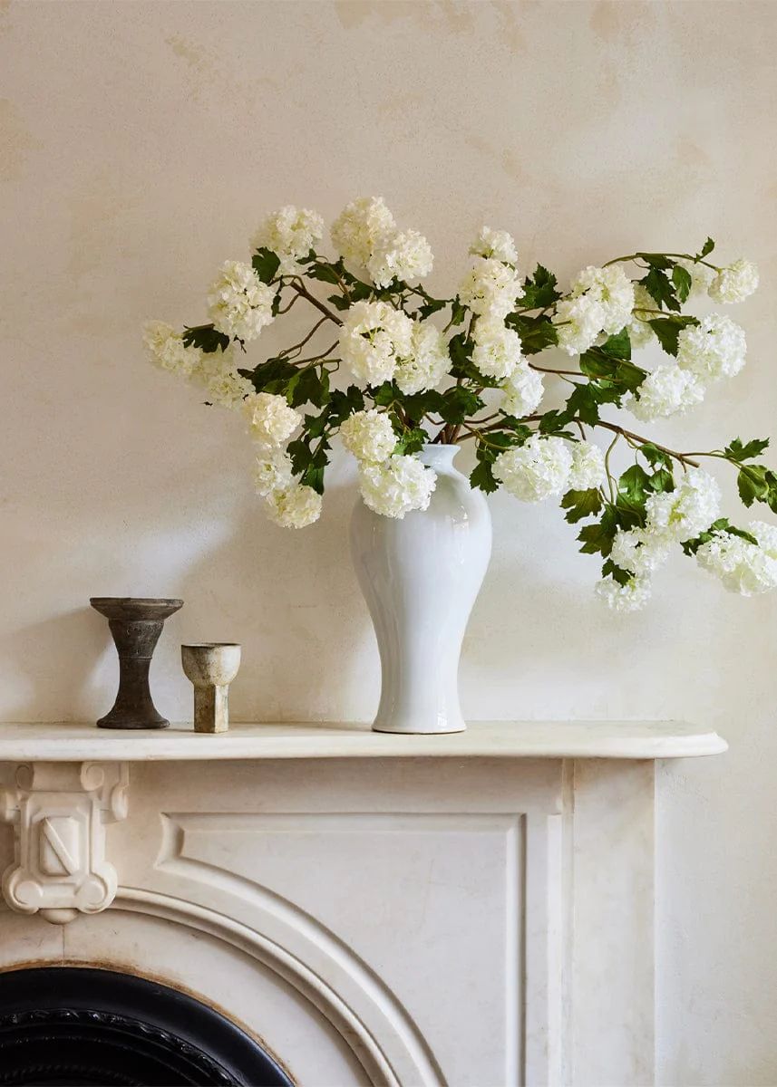 Tall Ceramic Vase in White | White Vases for the Home at Afloral.com | Afloral