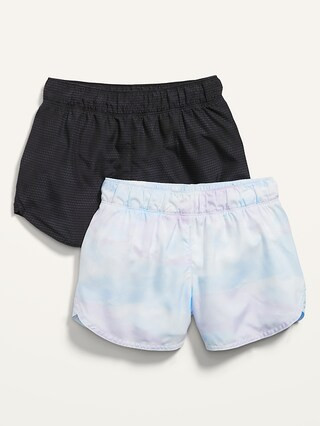 Go-Dry Cool Dolphin-Hem Run Shorts for Girls | Old Navy (US)