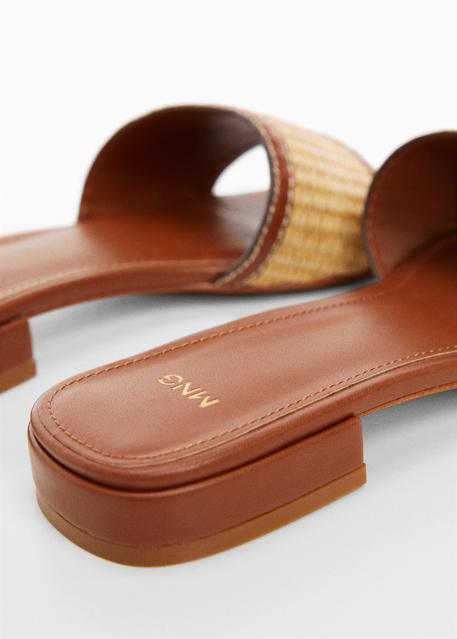 Raffia strap sandal | MANGO (US)