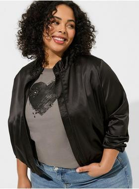 Stretch Bomber Jacket | Torrid (US & Canada)