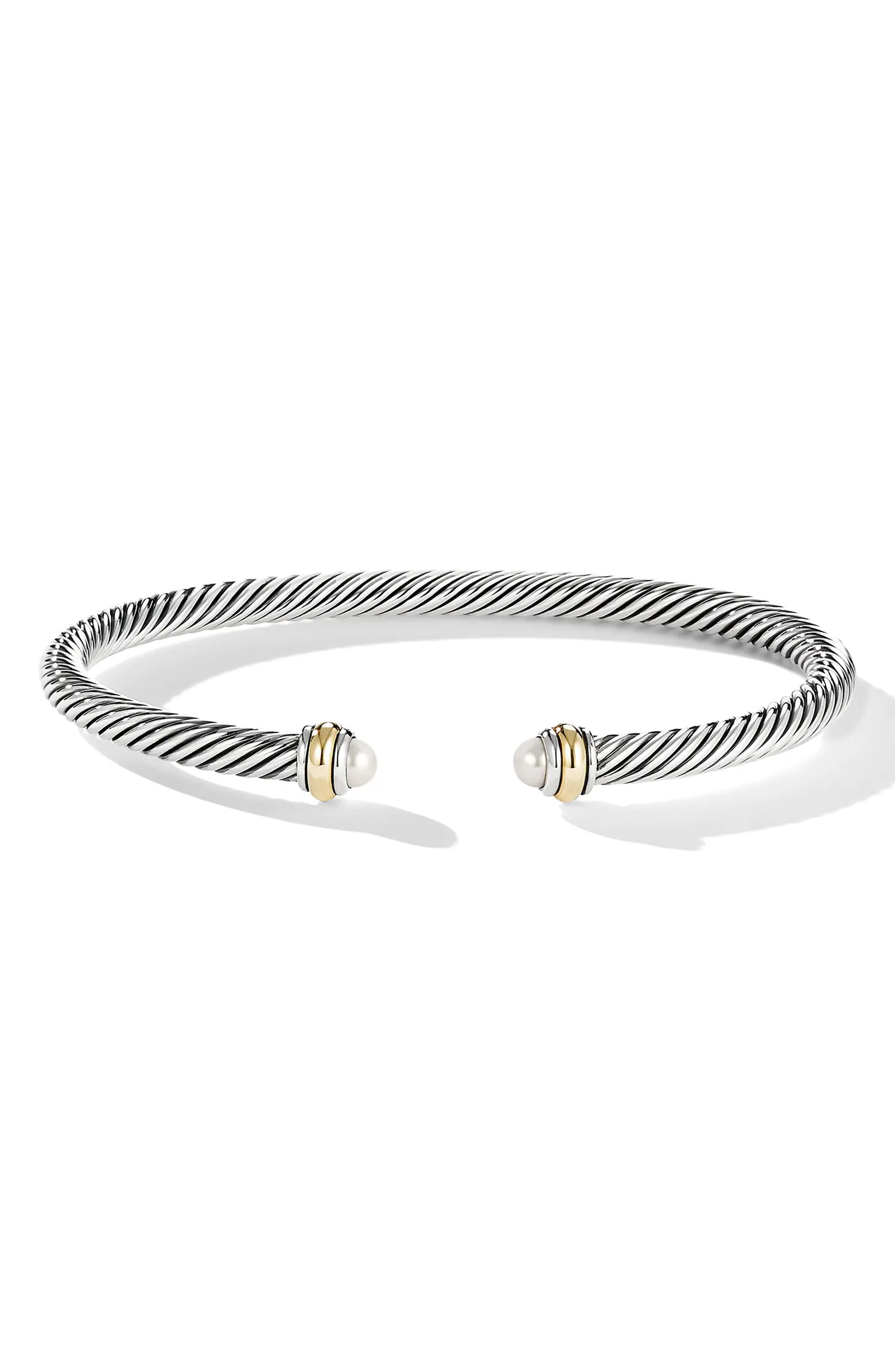 4mm Cable Classic Bracelet with 18K Gold & Semiprecious Stones | Nordstrom