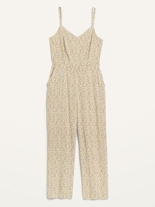 Floral-Print V-Neck Sleeveless Cami Jumpsuit for Women | Old Navy (US)