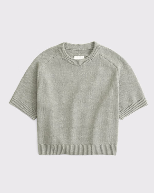 The A&F Madeline Crew Sweater Tee | Abercrombie & Fitch (US)