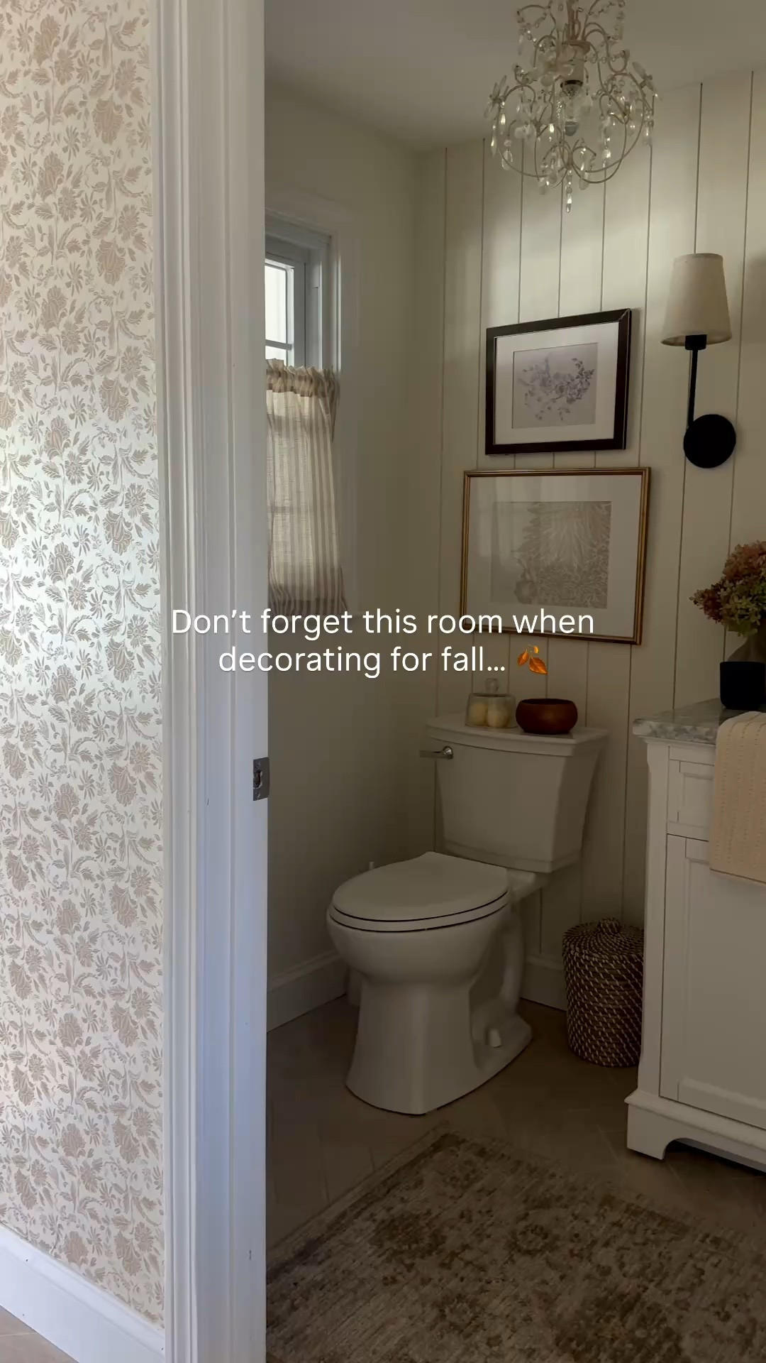 Adding a few new pieces to our  powder room for fall. Mow it feels
For inviting and cozy 🍂

#LTKHome #LTKSeasonal
