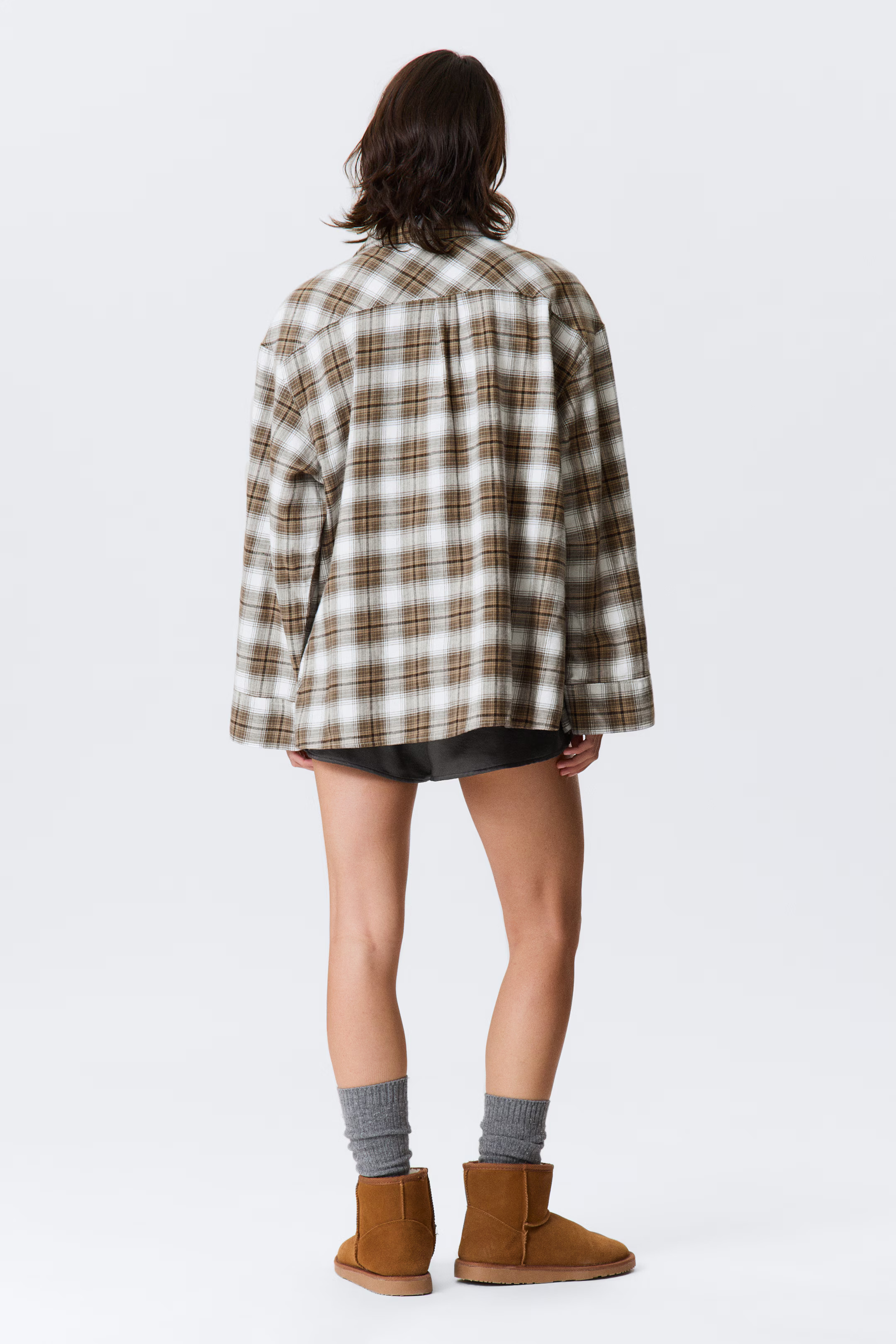 Relaxed Flannel Pyjama Shirt | H&M (UK, MY, IN, SG, PH, TW, HK)