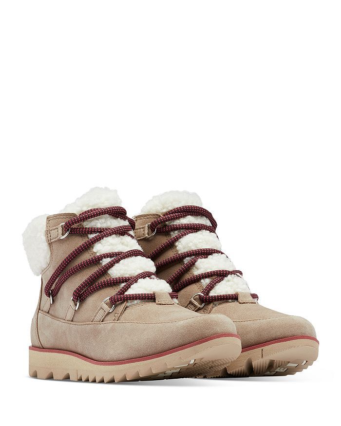 Women's Harlow™ Faux Shearling Lace Up Boots | Bloomingdale's (US)