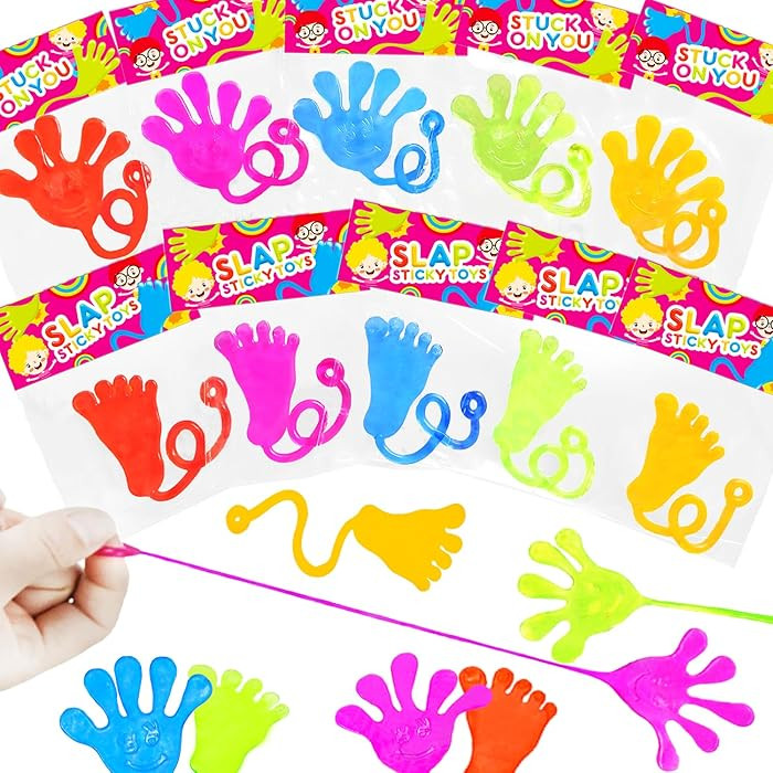 Easter Basket Goodie Bag Stuffers for Kids (30 PCS),Sticky Hands & Feet Party Favors Supplies for... | Amazon (US)