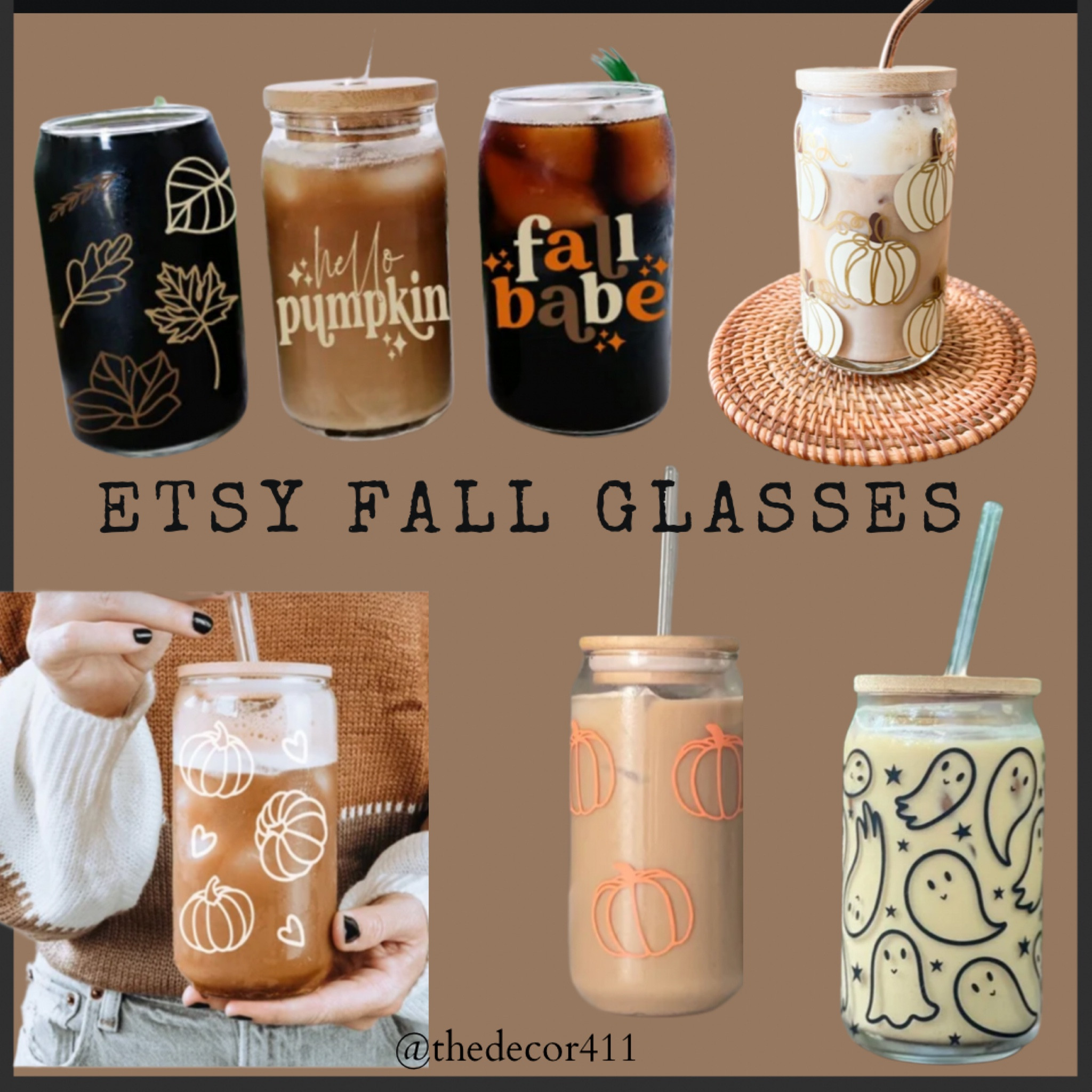 Cute Ghost Iced Coffee Glass Can | Ghost Iced Coffee Cup | Halloween Iced Coffee Glass Can
Fall glass coffee cup, iced coffee cup, fall beer glass, fall coffee cup, pumpkin coffee cup

#LTKSeasonal #LTKHalloween #LTKunder50
