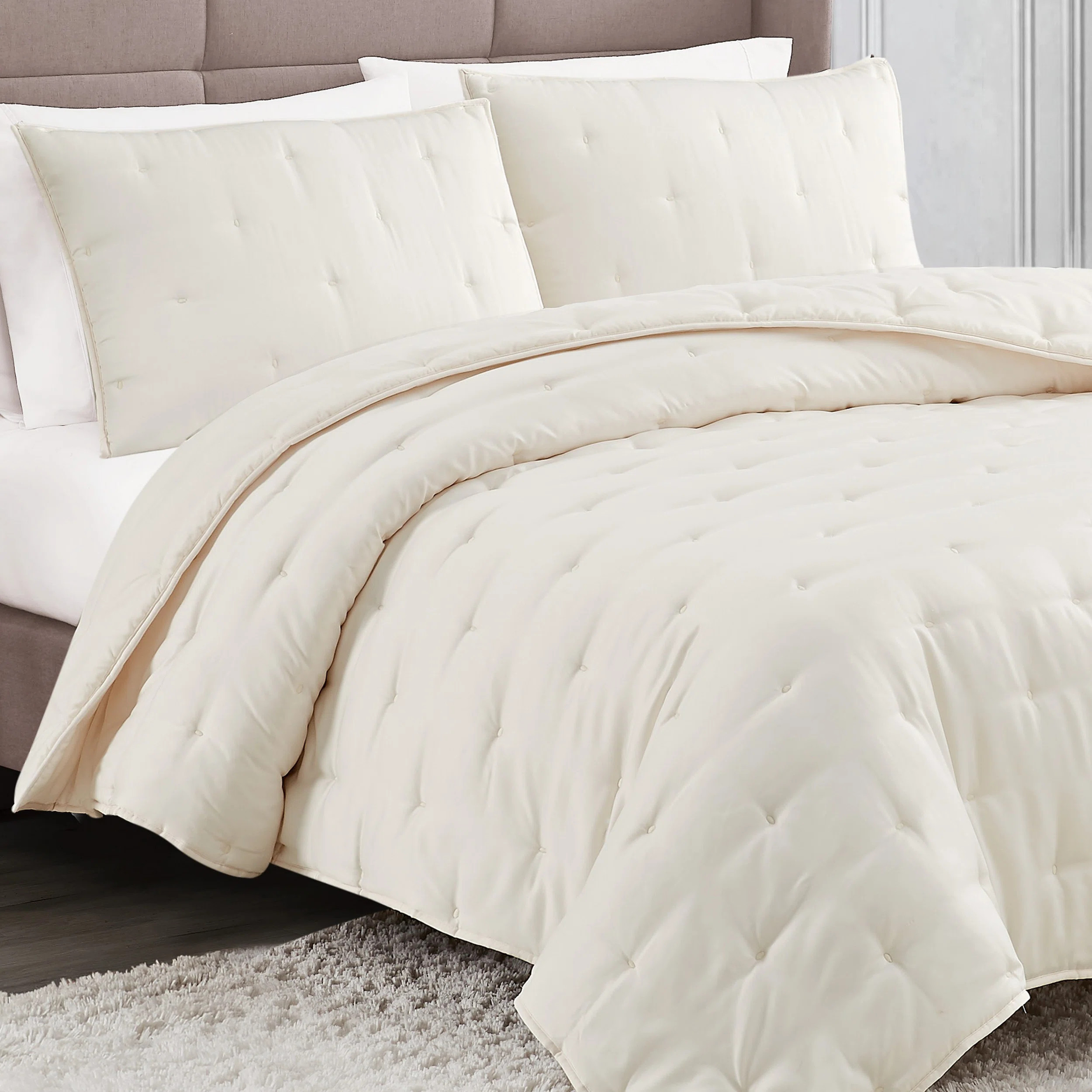 Tufted Matte Satin Quilt Set | Wayfair North America
