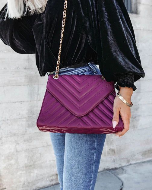 Pamela Padded Crossbody Bag - Purple | VICI Collection