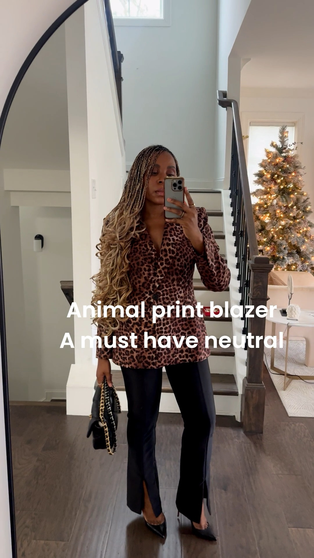 Wearing the blazer in a size large, it runs small. Pants run true to size. 

#LTKSeasonal #LTKootd #LTKOver40