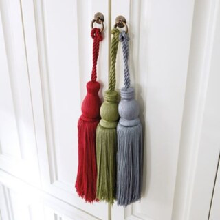 Accent Tassel Tieback Handmade Cotton Fringe & Twisted Rope Loop Hanger | Ballard Designs, Inc.