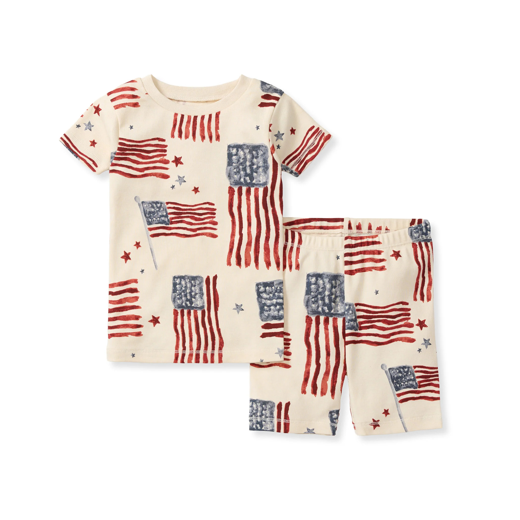 American Flag Organic Cotton Two-Piece Pajamas | Burts Bees Baby