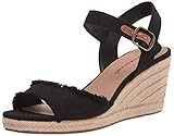 Lucky Brand Women's MOLIEY Wedge Sandal, Black, 11 | Amazon (US)