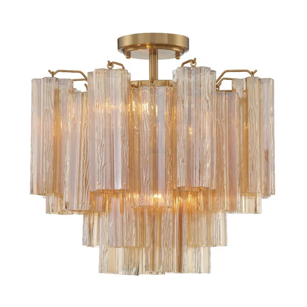 Glass Semi Flush Mount | Wayfair North America
