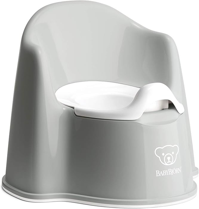 BabyBj\u00f6rn Potty Chair, Gray/White Potty Training Toilet, Easy-to-Clean, Removable Inner Pott... | Amazon (US)