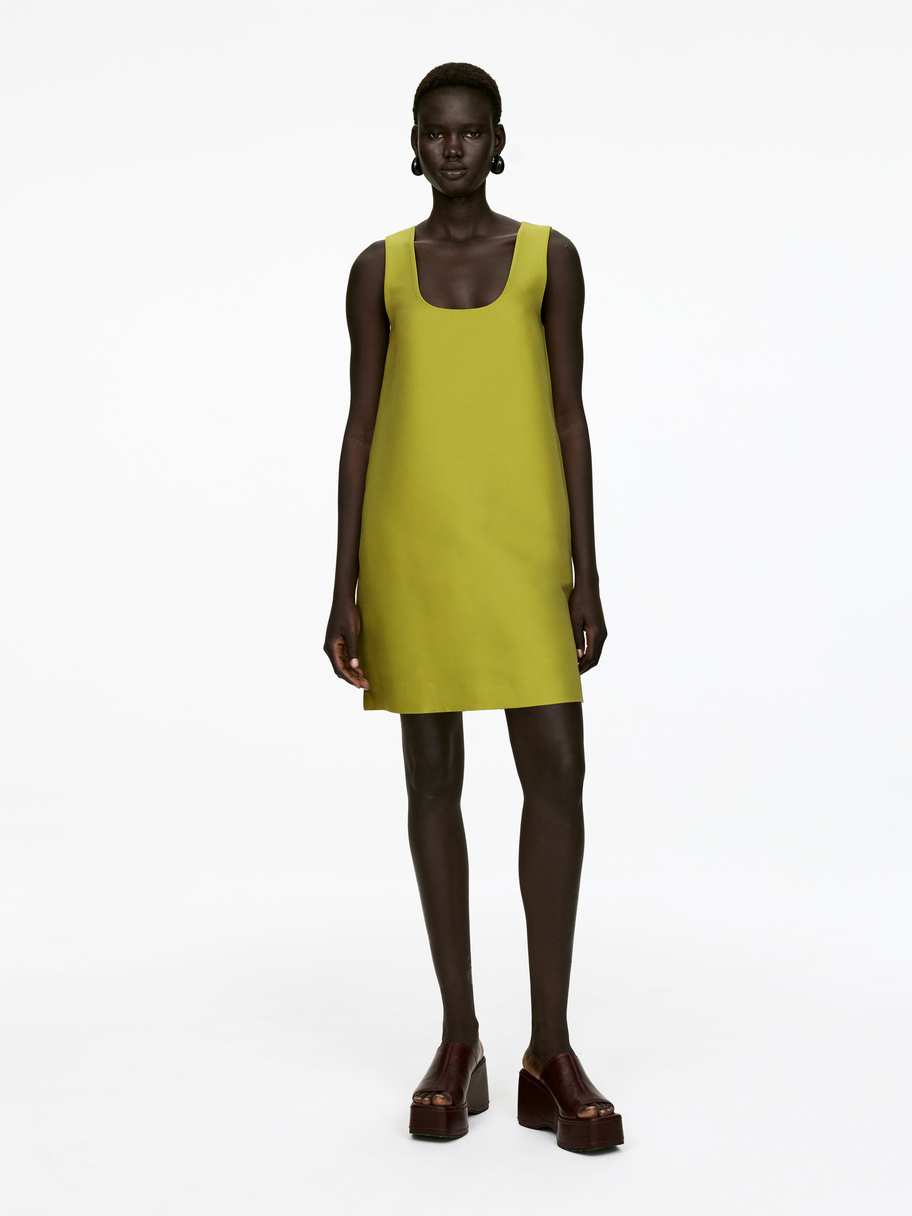 Sculptural Mini Dress – Green – Women – ARKET GB | Arket UK