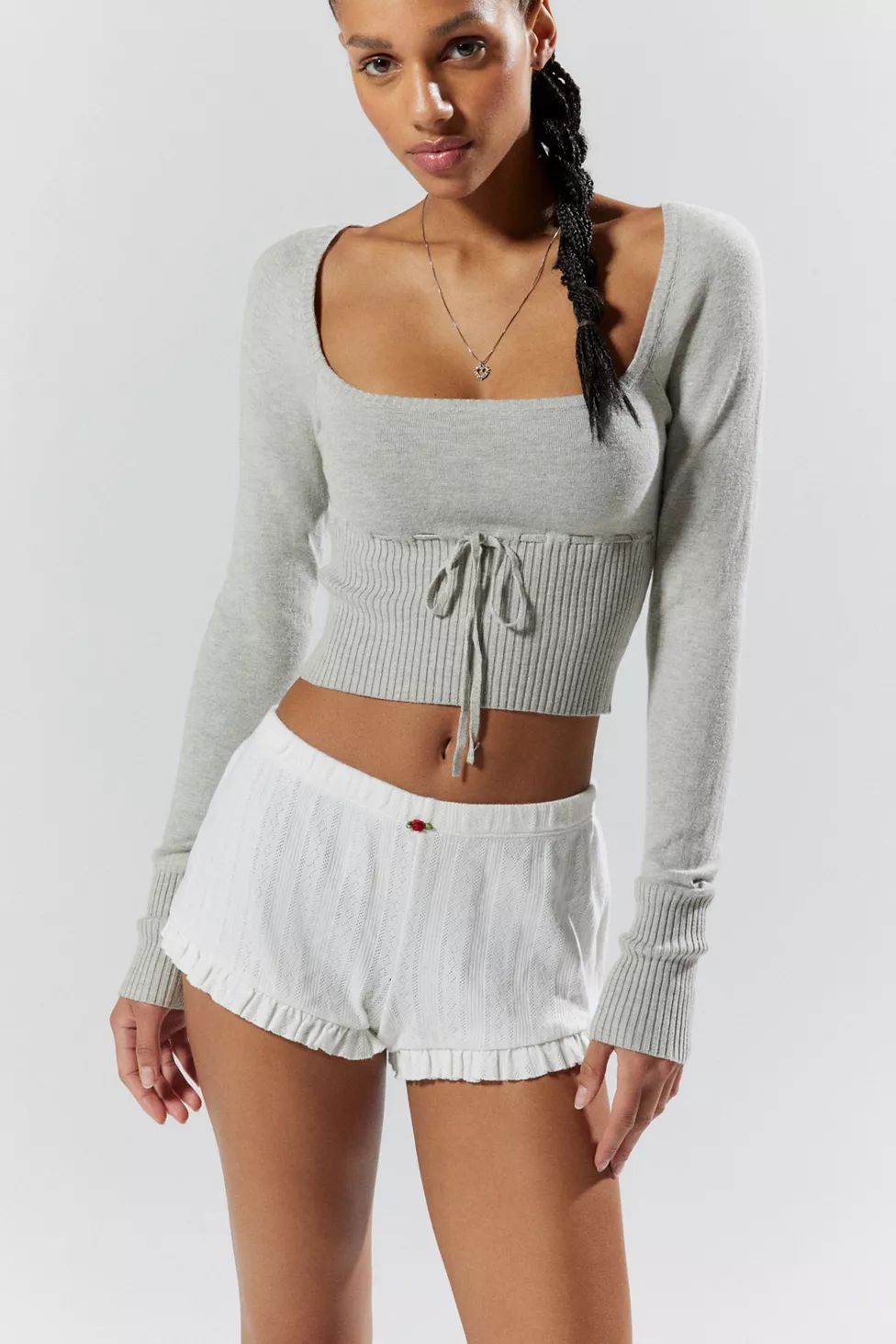 Out From Under Sweet Dreams Pointelle Micro Short | Urban Outfitters (US and RoW)