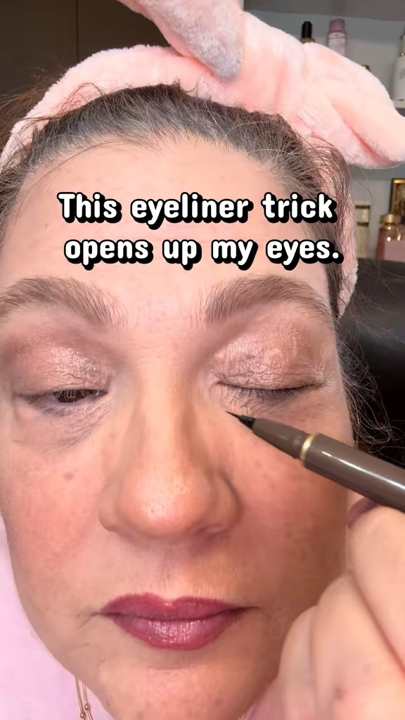 This tiny eyeliner trick makes such a difference. I use brown instead of black and keep the line very thin — it makes your eyes look more lifted and softer, especially over 40. Linking the ultra fine tip liner I use.

#over40beauty #makeuptips #eyelinertips #maturebeauty #genxbeauty #beautyover40 #everydaymakeup #simplemakeup #ltkbeauty #amazonbeauty #makeupforwomen #makeuphacks #over40makeup

#LTKBeauty #LTKgrwm #LTKOver40